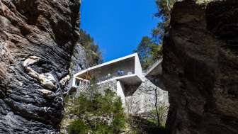 The visitor center in the Viamala Gorge