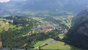 View from the Obertagstein castle ruins