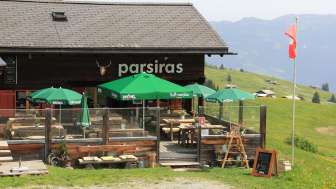 The Parsiras mountain inn in summer The Parsiras mountain inn in summer