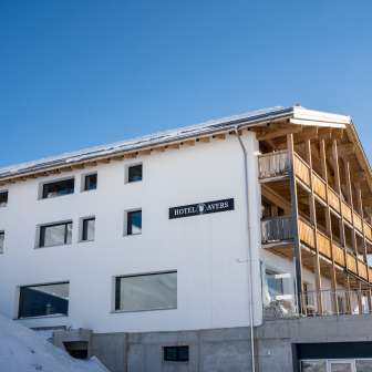 The Hotel Avers in winter