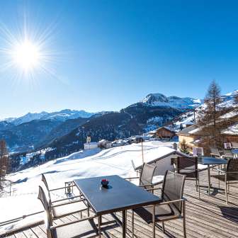 View from the terrace of the Muntsulej restaurant