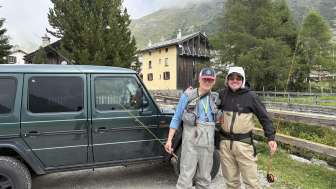 Guided fly fishing in the Rheinwald with SPELUCA flair