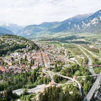View of Thusis from the Känzeli