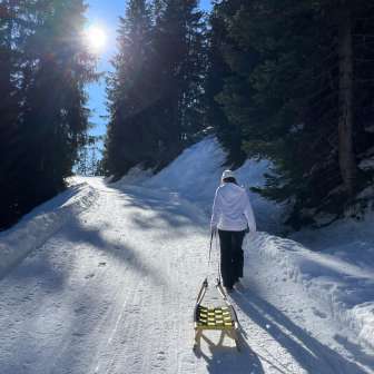 Toboggan run above Lohn