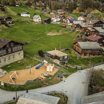 Feldis playground near the school building