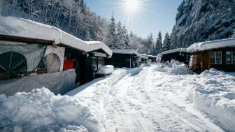 Camping Rania in winter