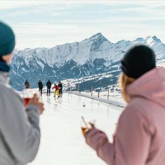 Curling on the Alp Raguta natural ice rink
