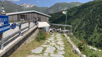The Baita del Capriolo restaurant in the Valle di Lei