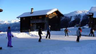 The Obermutten natural ice rink The Obermutten natural ice rink
