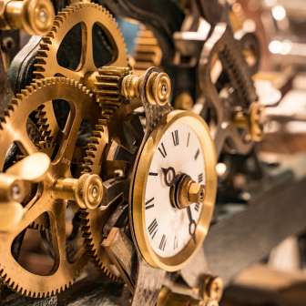 Exhibit in the Tower Clock Museum in Tartar