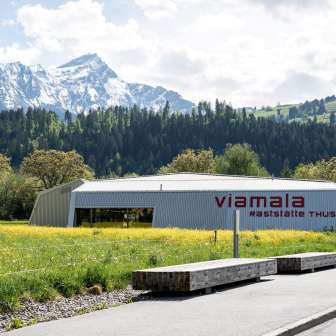 The Viamala service area in Thusis