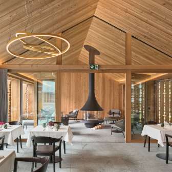 The gourmet restaurant at the Hotel Post in Andeer