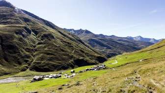 Avers-Juf in summer Avers-Juf in summer
