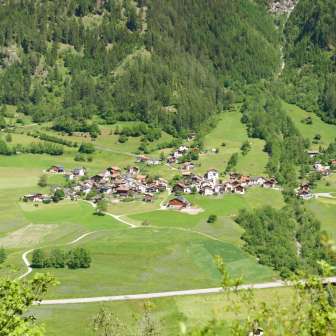 Pignia village in summer