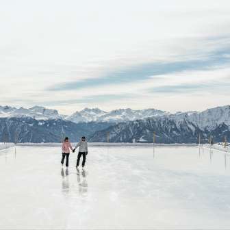The Alp Raguta natural ice field
