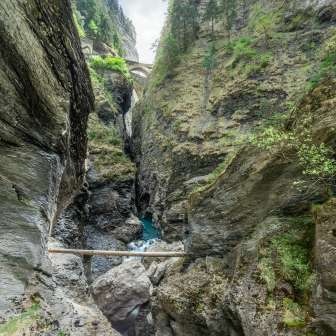 The Viamala Gorge with the Wildener Bridge