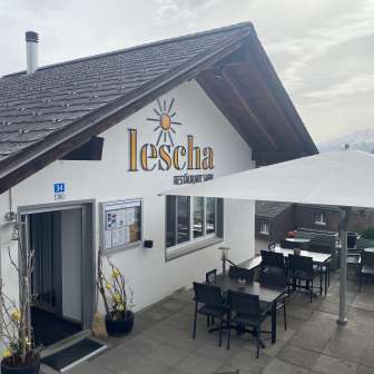 The terrace of Restaurant Lescha