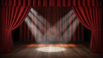 Theater stage with spotlight (Pixabay)