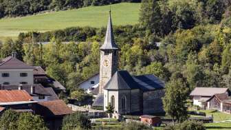 The church of St. Martin in Zillis-Reischen