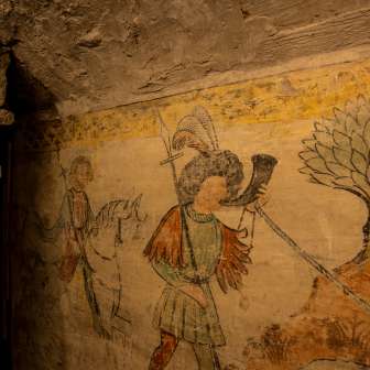 The original wall paintings in the Stoffelhaus are well preserved