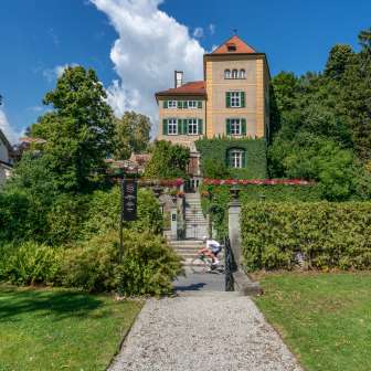 Schauenstein Castle in Fürstenau from the castle garden