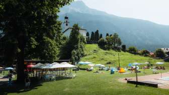 The restaurant in the Andeer outdoor pool