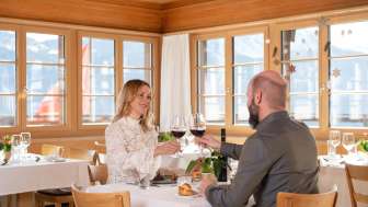 The restaurant at the Hotel Capricorns