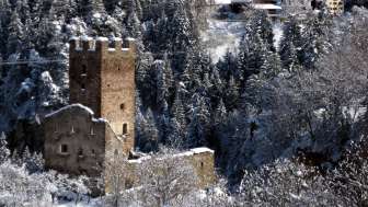 Campell castle ruins