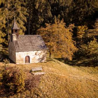 The chapel of St. Mary Magdalene in the fall