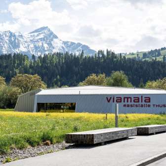 The Viamala service area in Thusis