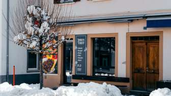 The Imbiss Treff in Thusis in winter