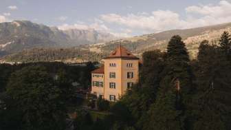 Schauenstein Castle in Fürstenau in summer