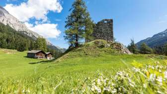 Splügen castle ruins