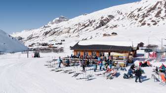 The ski hut right next to the ski lift, cross-country ski trails and winter hiking trails