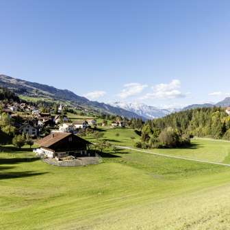 Masein with Untertagstein Castle in summer