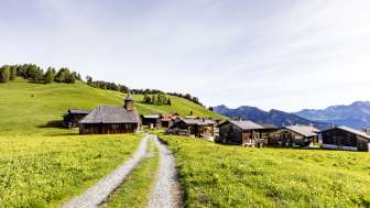 Obermutten in summer Obermutten in summer