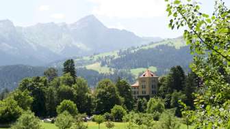 Schauenstein Castle in Fürstenau in summer