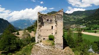 Alt Sins castle ruins in Paspels