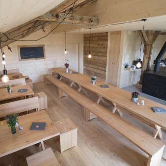 The interior of the Alpbeizli Alp Nurdagn