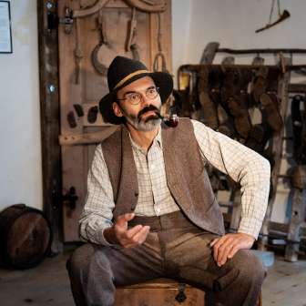 Scenic performance with Erwin Dirnberger in the CasaStorica Andeer