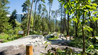 The trail center in Thusis