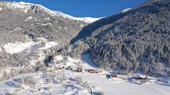 Haselstein Castle near Zillis-Reischen in summer