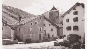 2026 Hinterrhein Village Square, circa 1939; photographer unknown