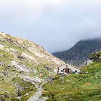 The Zapporthütte SAC in summer