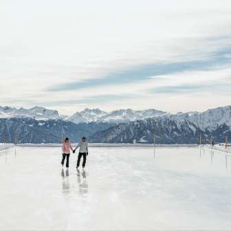 The Alp Raguta natural ice field