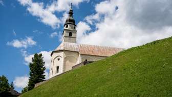 The Splügen Reformed Church in summer The Splügen Reformed Church in summer