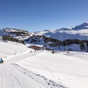 Alp Raguta in the middle of the Feldis ski area