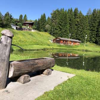 Fountain at Patrutgsee in Oberurmein