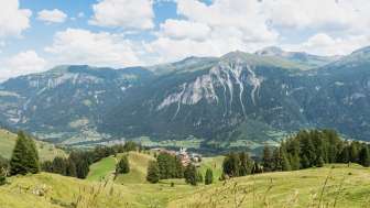 Casti-Wergenstein in summer Casti-Wergenstein in summer
