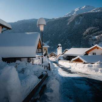 Pignia village in winter